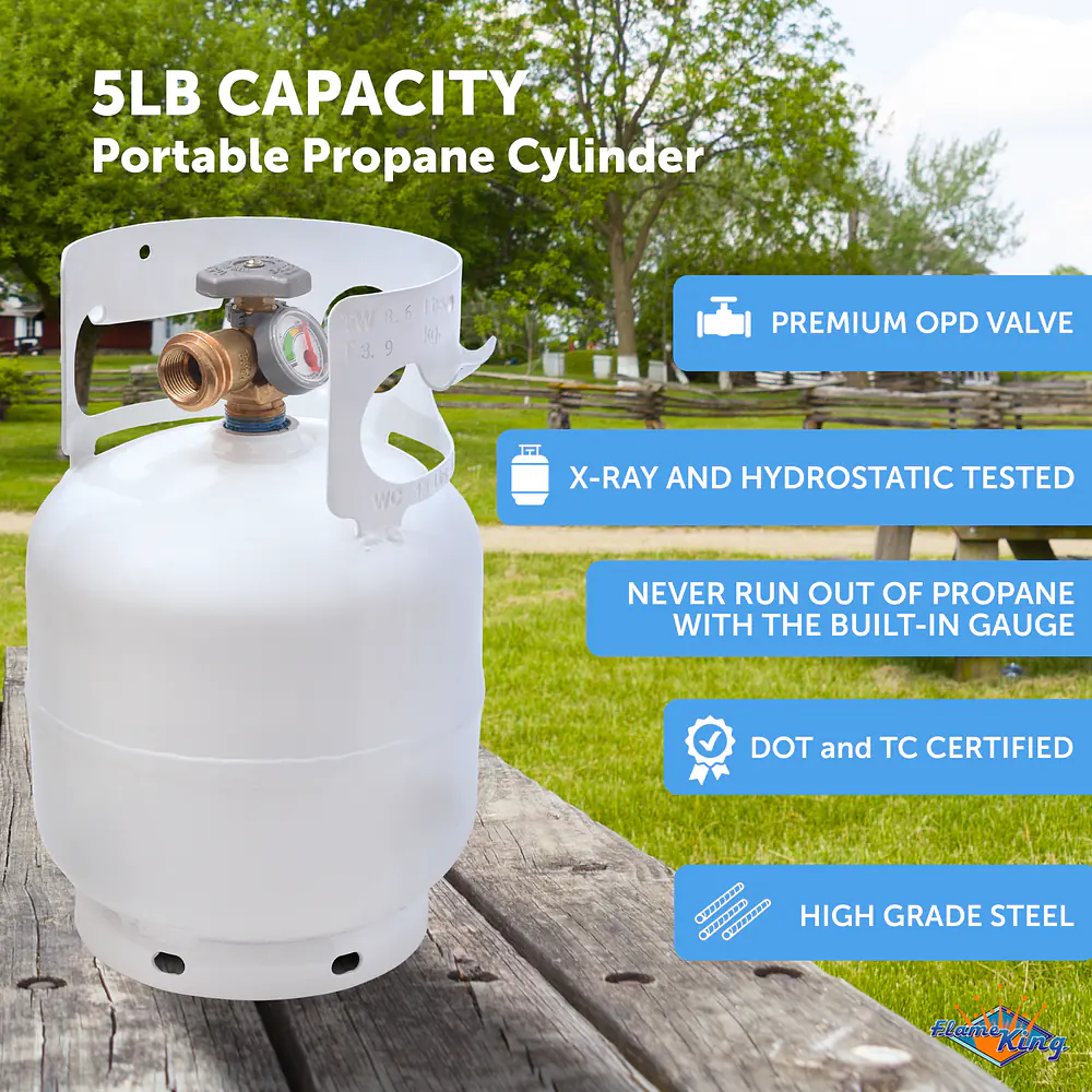 5# LP Cylinder w/OPD & Gauge - Master