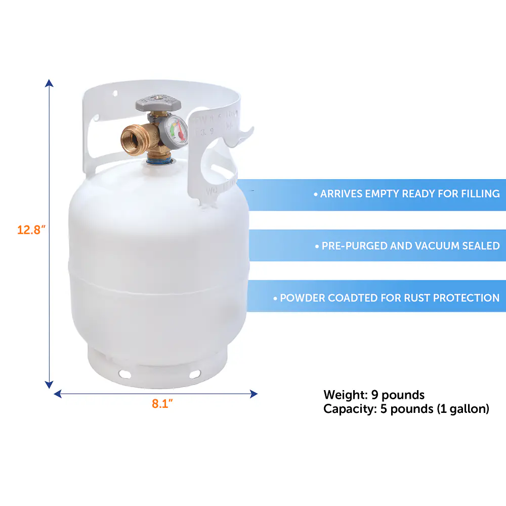 5# LP Cylinder w/OPD & Gauge - Master