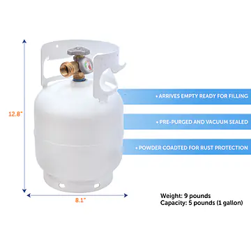 5# LP Cylinder w/OPD & Gauge - Master