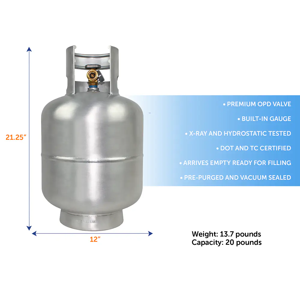 20# Aluminum LP Cylinders w/OPD with Gauge - Master