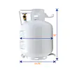 20# Horizontal Propane Cylinder - Master
