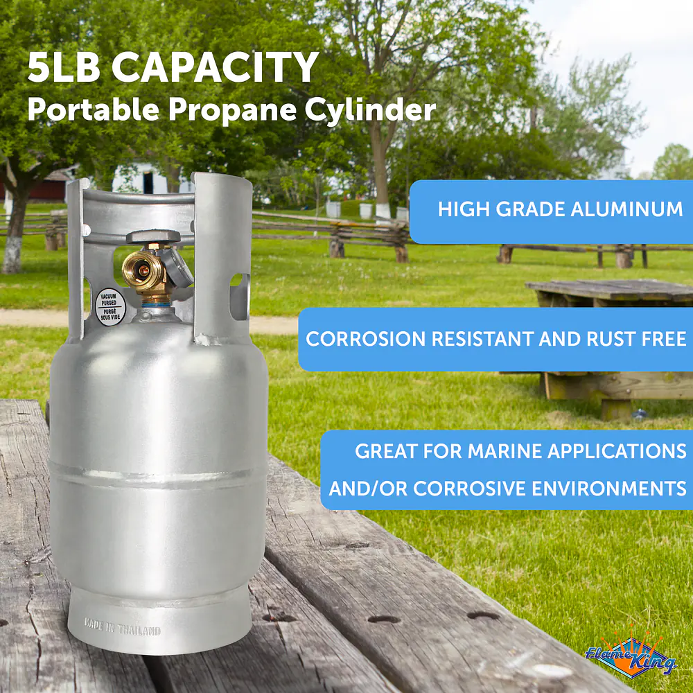 5# Aluminum LP Cylinder w/OPD & Gauge - Master