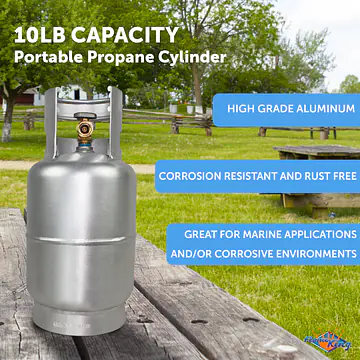 10# Aluminum LP Cylinder w/OPD - Master