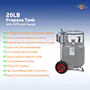 30# Horizontal & Vertical Propane Cylinder w/OPD W/Wheels - Master