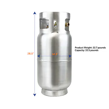 33.5# Aluminum Forklift Cylinder - Master