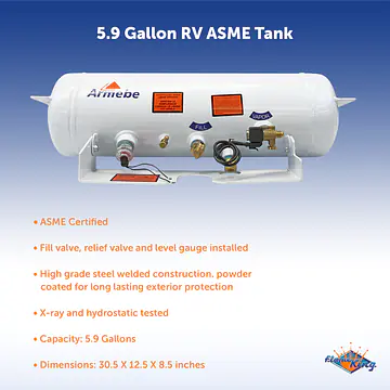 5.9 gal ASME tank, 8x31 - Master