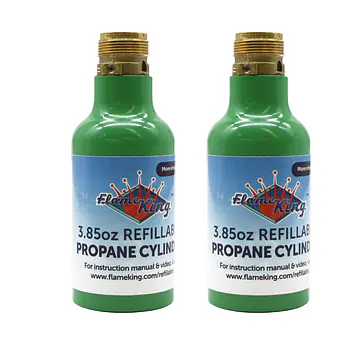 1/4-lb Empty Refillable Propane Cylinder, Green - Master