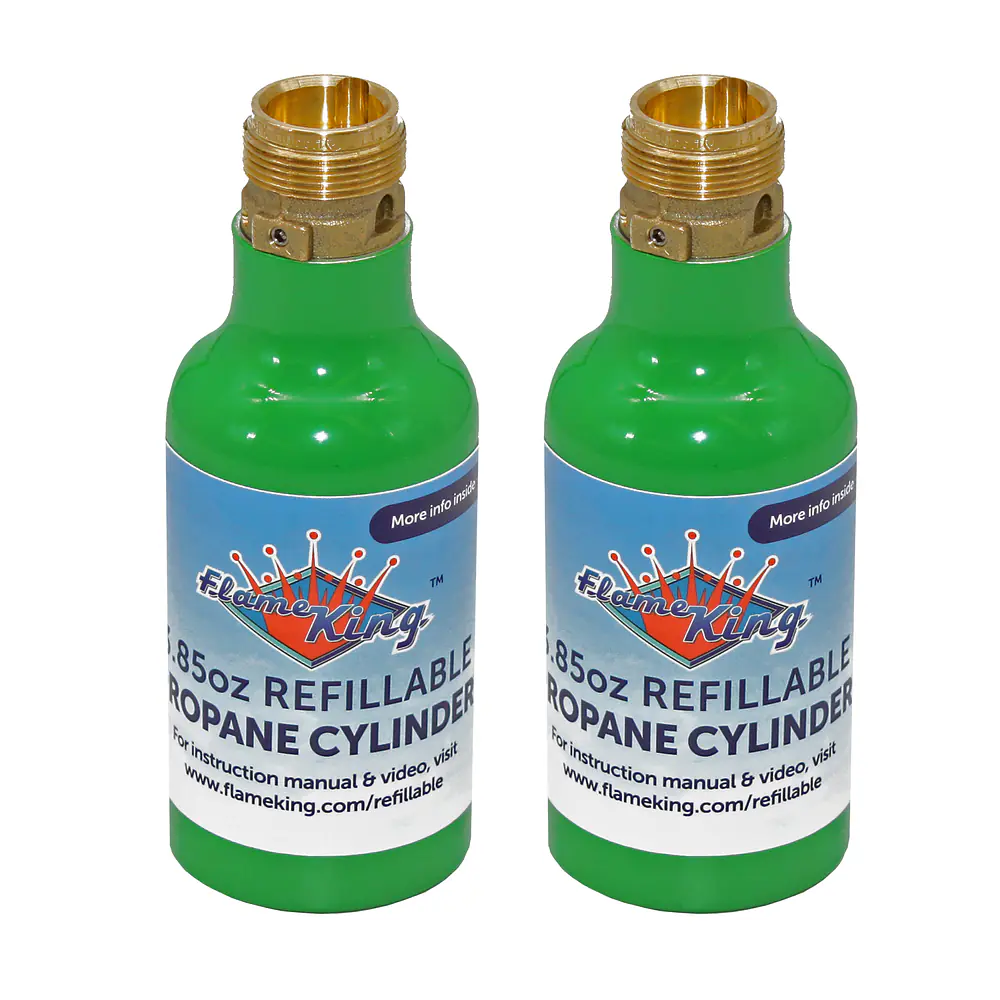 1/4-lb Empty Refillable Propane Cylinder, Green - Master