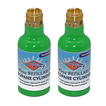 1/4-lb Empty Refillable Propane Cylinder, Green - Master