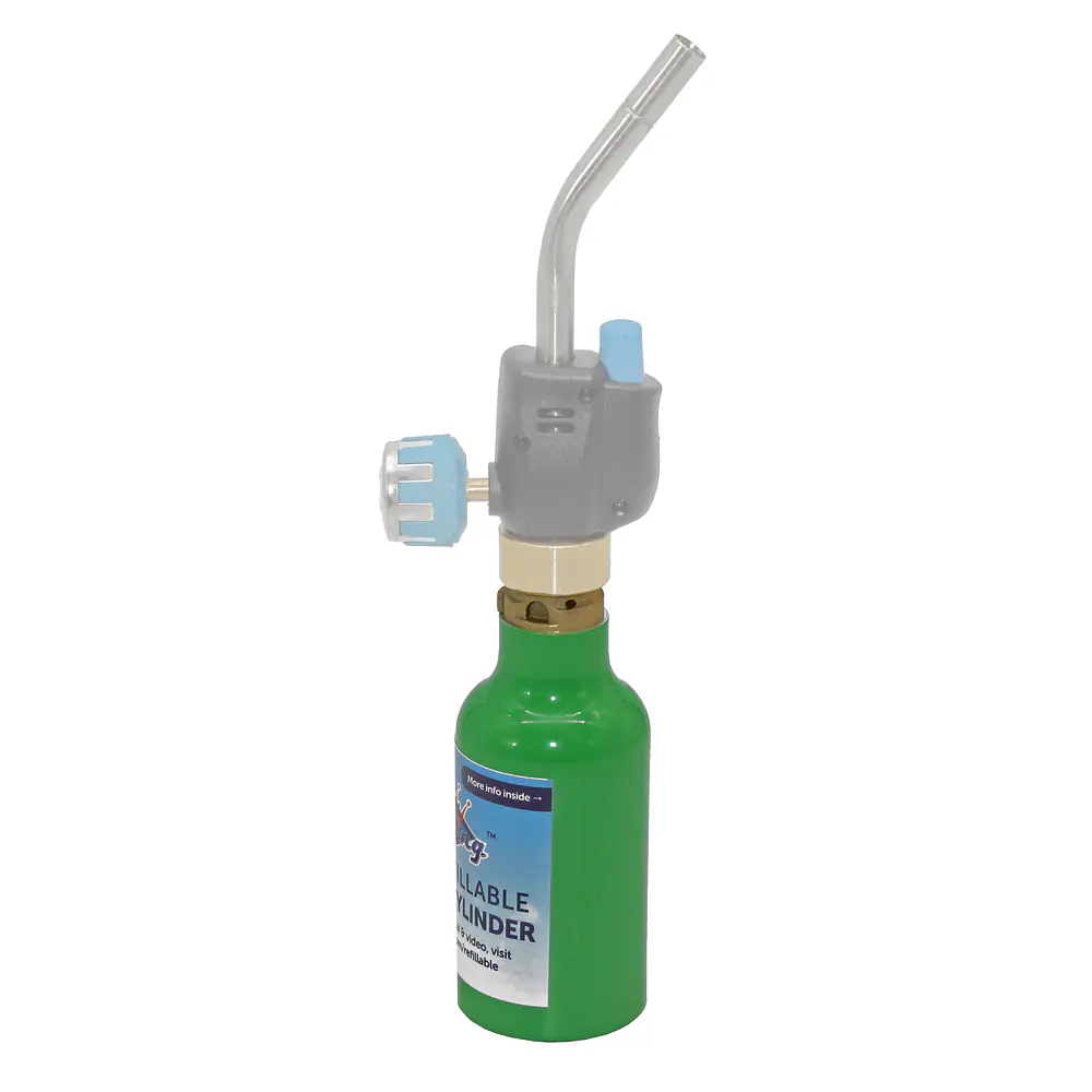 1/4-lb Empty Refillable Propane Cylinder, Green - Master