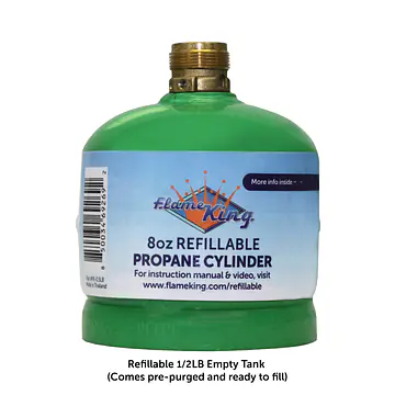 1/2 lb Refillable LP Cylinder, 16.4oz., Green - Master