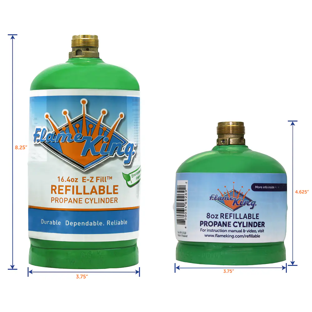 1/2 lb Refillable LP Cylinder, 16.4oz., Green - Master