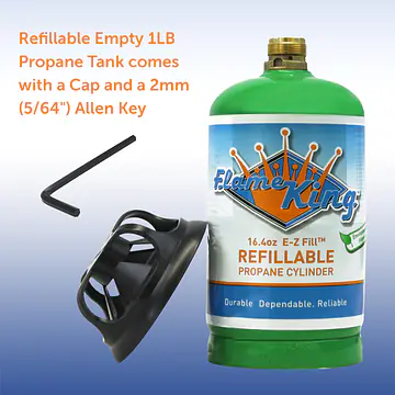 1# Refillable LP Cylinder, 16.4oz., Green - Master