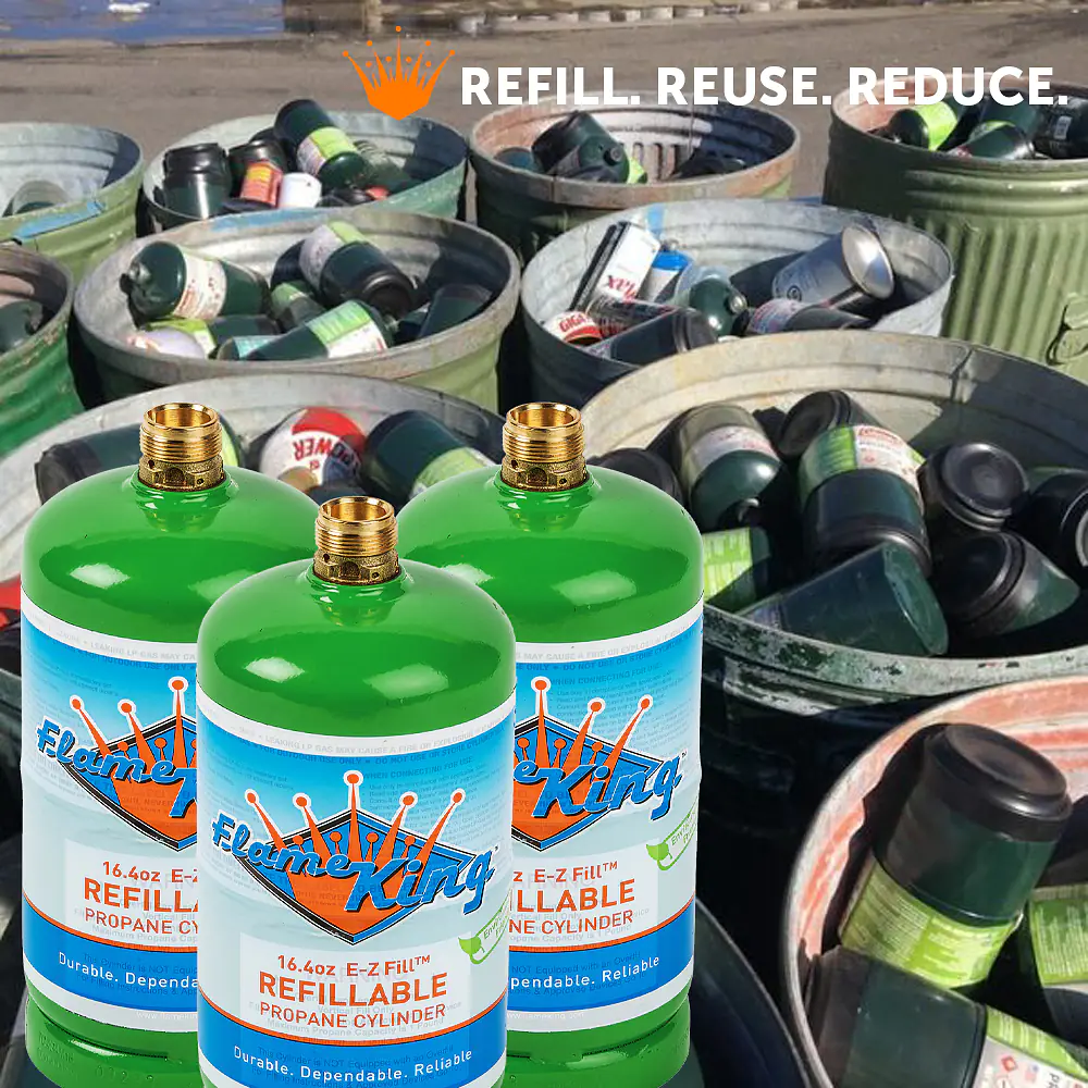 1# Refillable LP Cylinder, 16.4oz., Green - Master