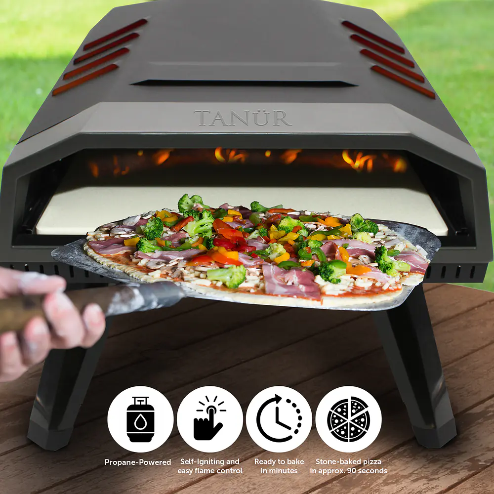 12-inch Portable Outdoor Propane Pizza Oven - Master