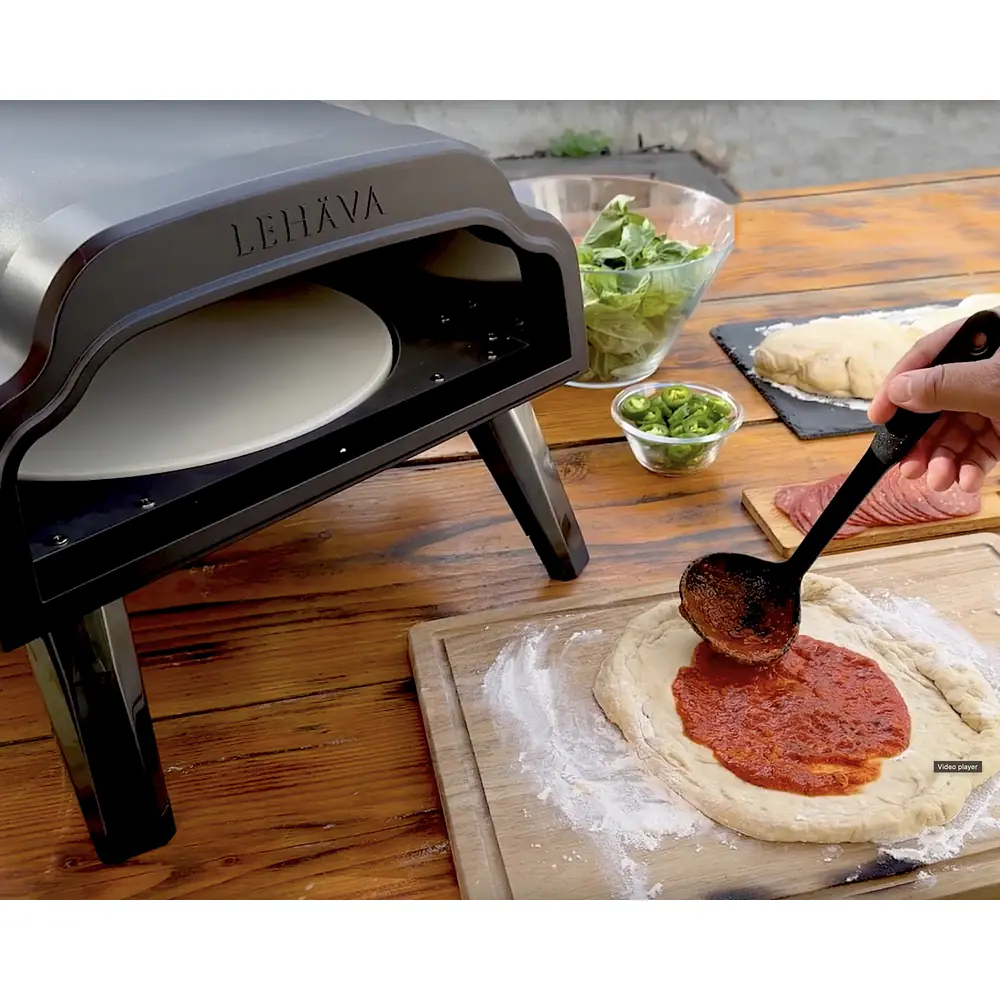 14-inch, 360 Degree Rotating Propane Pizza Oven - Master