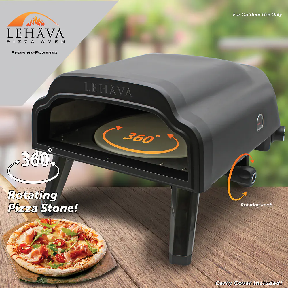 14-inch, 360 Degree Rotating Propane Pizza Oven - Master