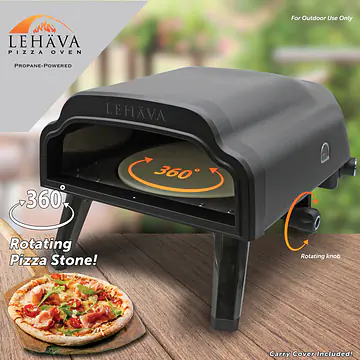14-inch, 360 Degree Rotating Propane Pizza Oven - Master