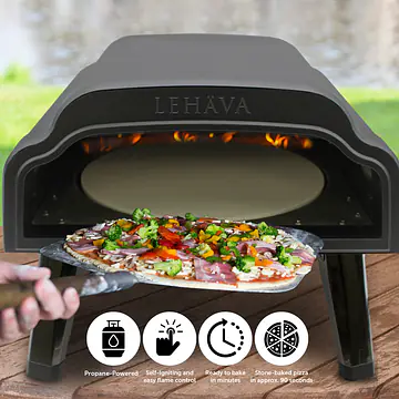 14-inch, 360 Degree Rotating Propane Pizza Oven - Master