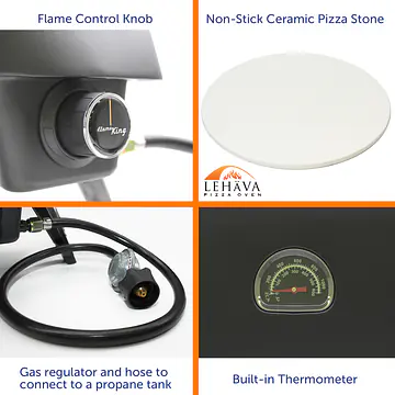 14-inch, 360 Degree Rotating Propane Pizza Oven - Master