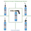14 oz Refillable Cylinder Kit-Blue - Master