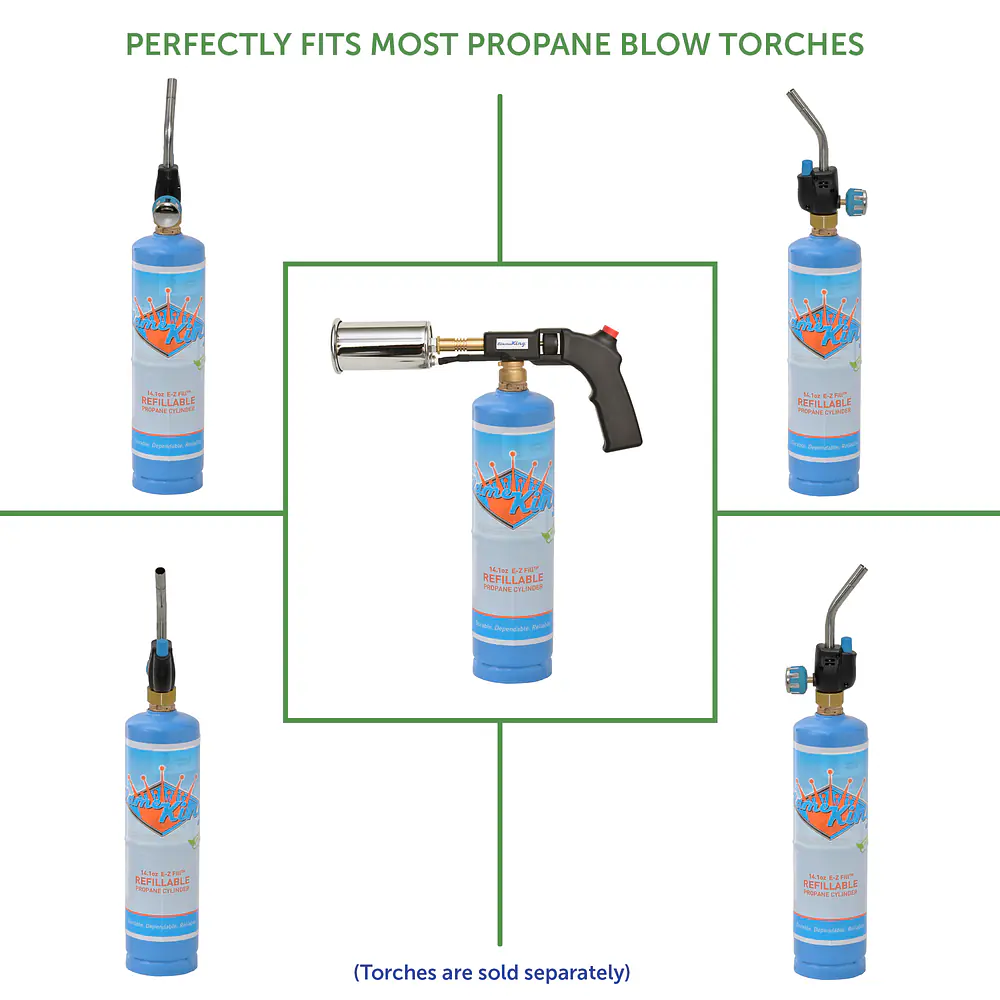 14 oz Refillable Cylinder Kit-Blue - Master