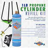 14 oz Refillable Cylinder Kit-Blue - Master