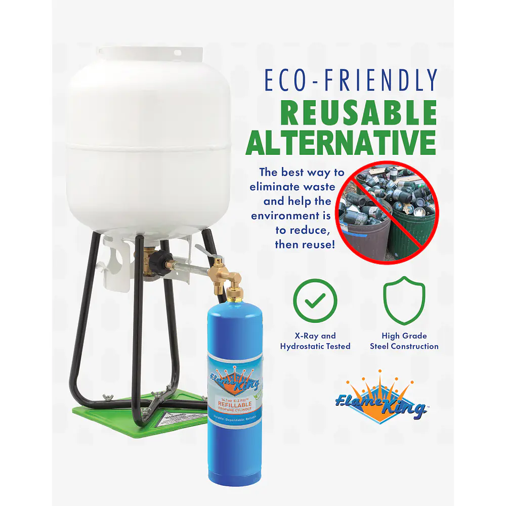 14 oz Refillable Cylinder Kit-Blue - Master
