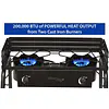 Outdoor Propane Double Dual Burner Stove 100,000 BTU Per Burner - Master