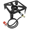 100,000 BTU, 0-20 PSI, Turkey Fryer Single Propane Burner Bayou Cooker - Master