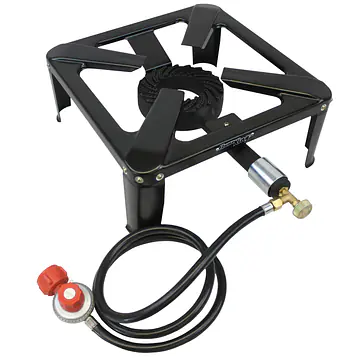 100,000 BTU, 0-20 PSI, Turkey Fryer Single Propane Burner Bayou Cooker - Master