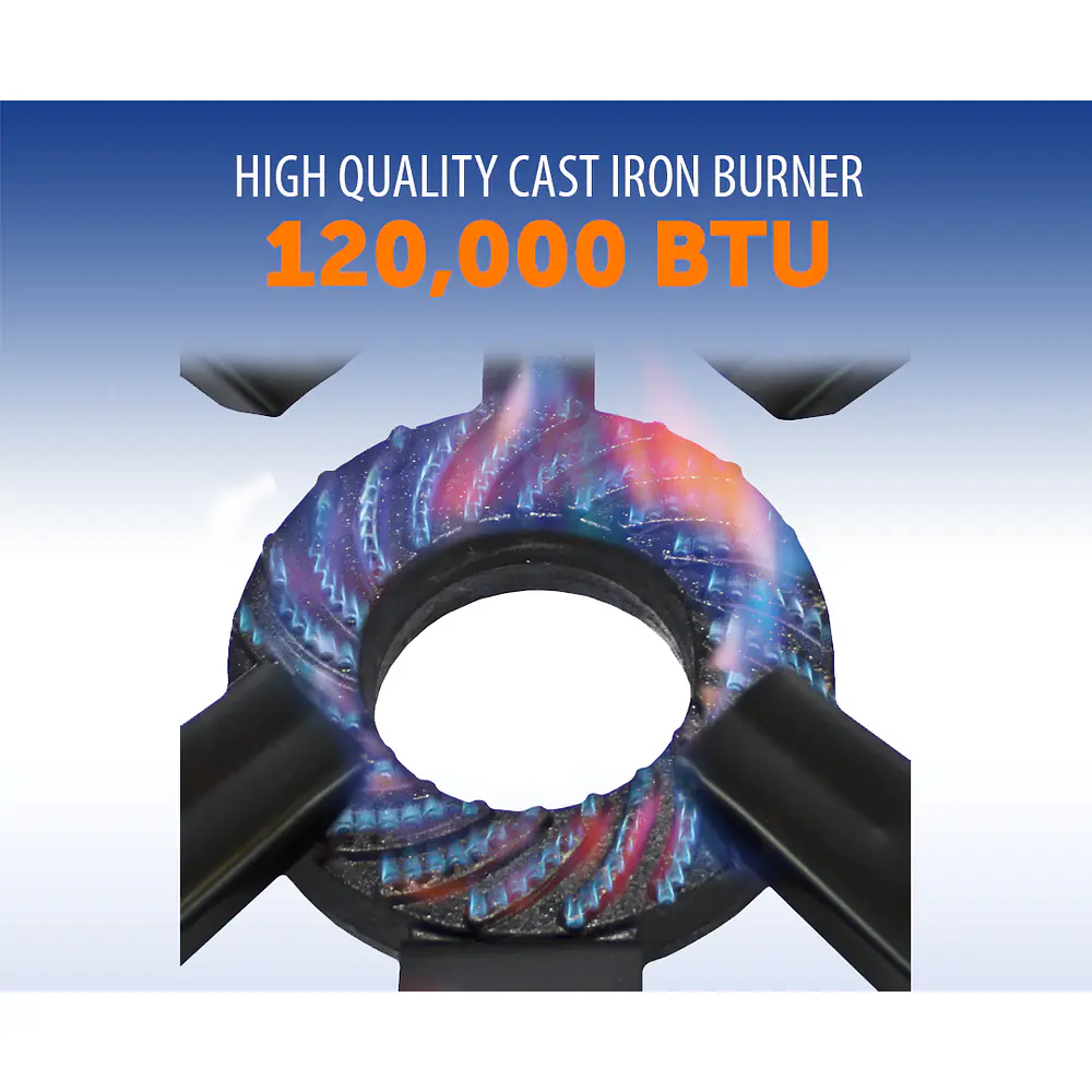 100,000 BTU, 0-20 PSI, Turkey Fryer Single Propane Burner Bayou Cooker - Master