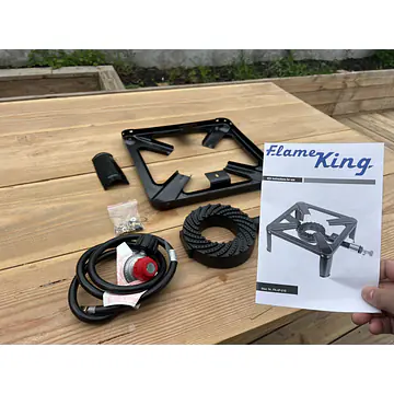 100,000 BTU, 0-20 PSI, Turkey Fryer Single Propane Burner Bayou Cooker - Master
