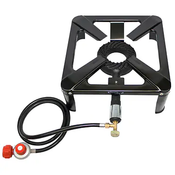100,000 BTU, 0-20 PSI, Turkey Fryer Single Propane Burner Bayou Cooker - Master