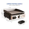 Flat Top Portable Table Top Propane Cast Iron Grill Griddle - Master