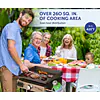 Flat Top Portable Table Top Propane Cast Iron Grill Griddle - Master