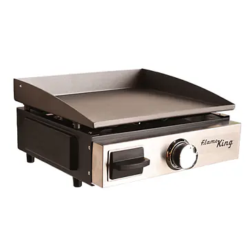 Flat Top Portable Table Top Propane Cast Iron Grill Griddle - Master