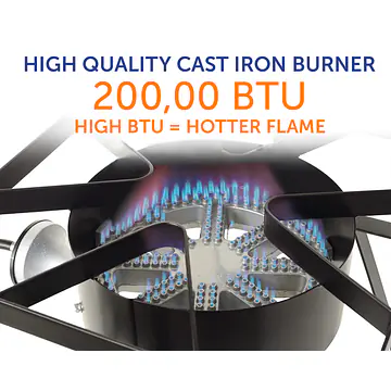 Heavy Duty 200,000 BTU Propane Gas Single Burner - Master