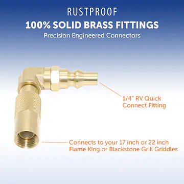 RV Quick Connect Elbow Adapter for 17″ or 22″ Blackstone Griddle - Master