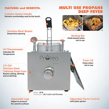 Portable Propane Deep Fryer - Master
