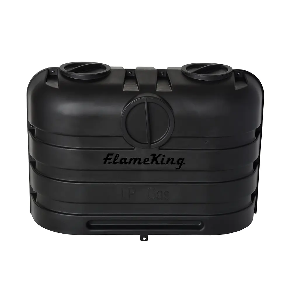 Dual 20LB LP Propane Tank Light Plastic Heavy Duty Cover -Black - Master