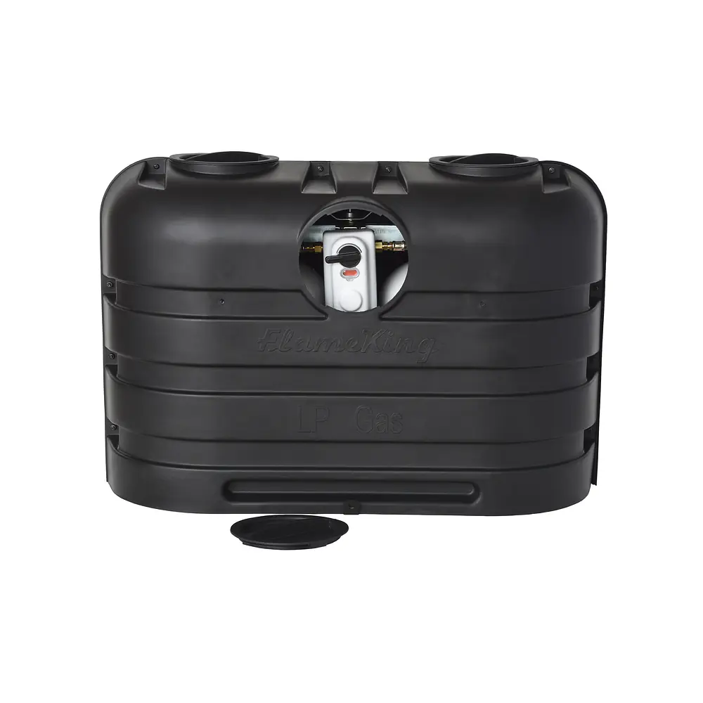 Dual 20LB LP Propane Tank Light Plastic Heavy Duty Cover -Black - Master