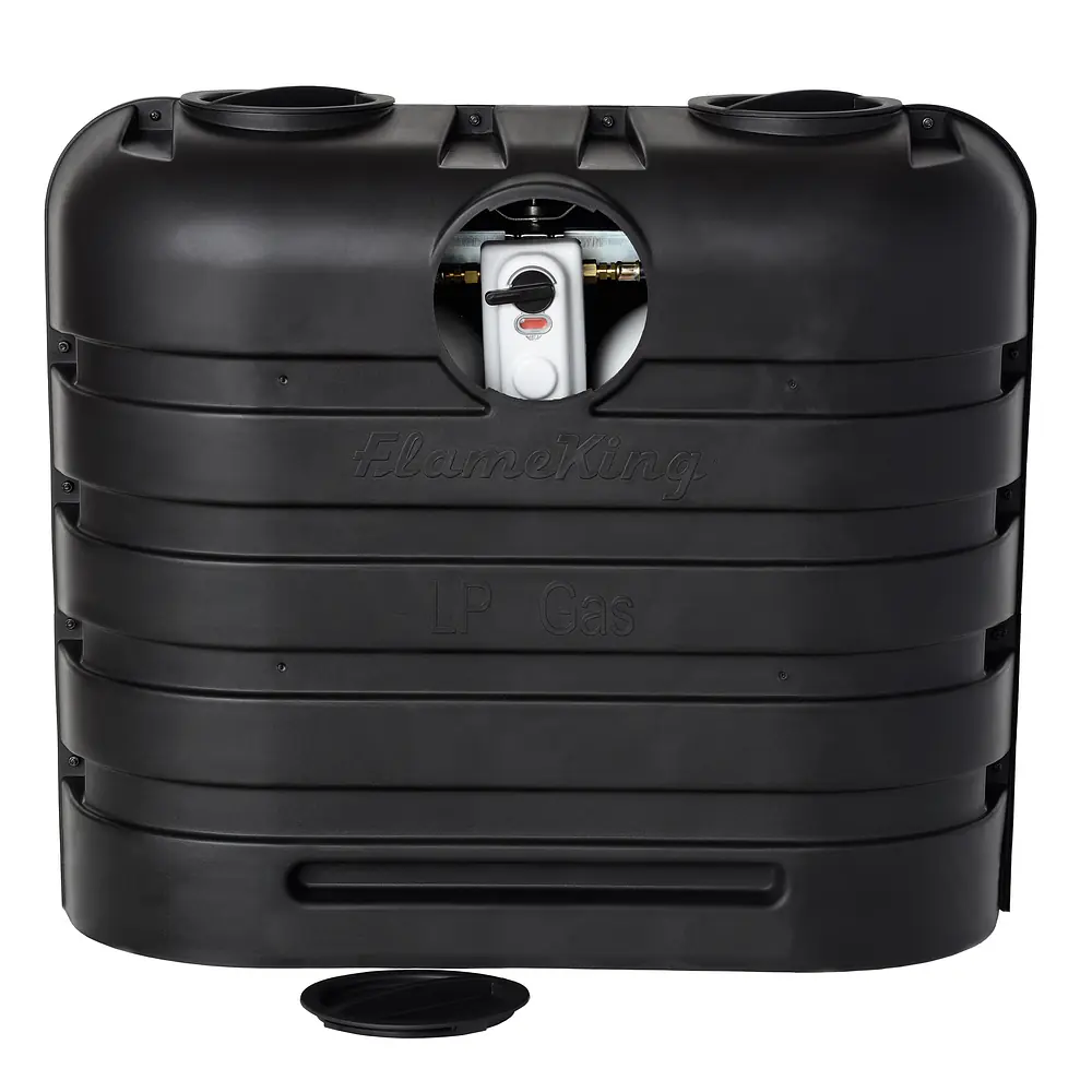 Dual 30LB LP Propane Tank Light Plastic Heavy Duty Cover - Black - Master