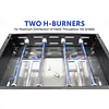 2-Burner Propane Tabletop 22", Heavy Duty Flat Top Cast Iron Griddle Grill Station - Master