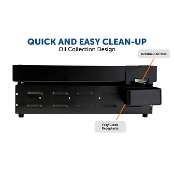 2-Burner Propane Tabletop 22", Heavy Duty Flat Top Cast Iron Griddle Grill Station - Master