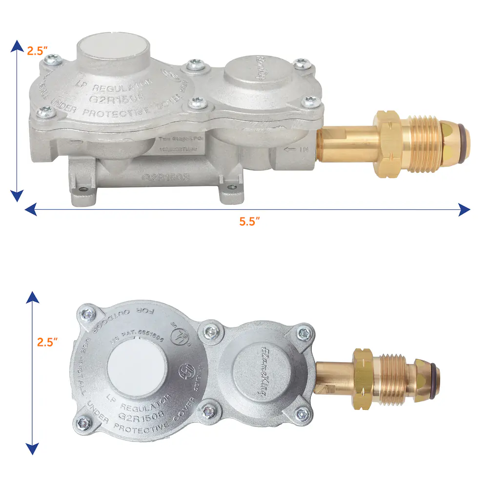 2-stage regulator with POL 150,000 BTU - Master