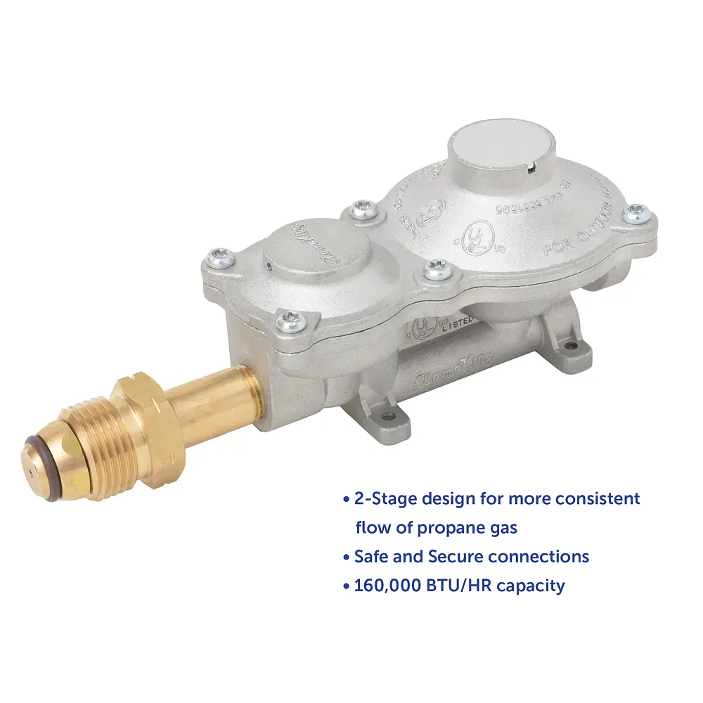 2-stage regulator with POL 150,000 BTU - Master