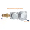2-stage regulator with POL 150,000 BTU - Master