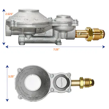 2-stage regulator with POL 300,000 BTU - Master