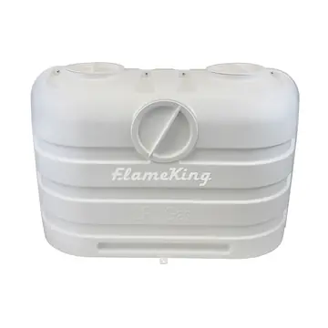 Dual 20LB LP Propane Tank Light Plastic Heavy Duty Cover - White - Master